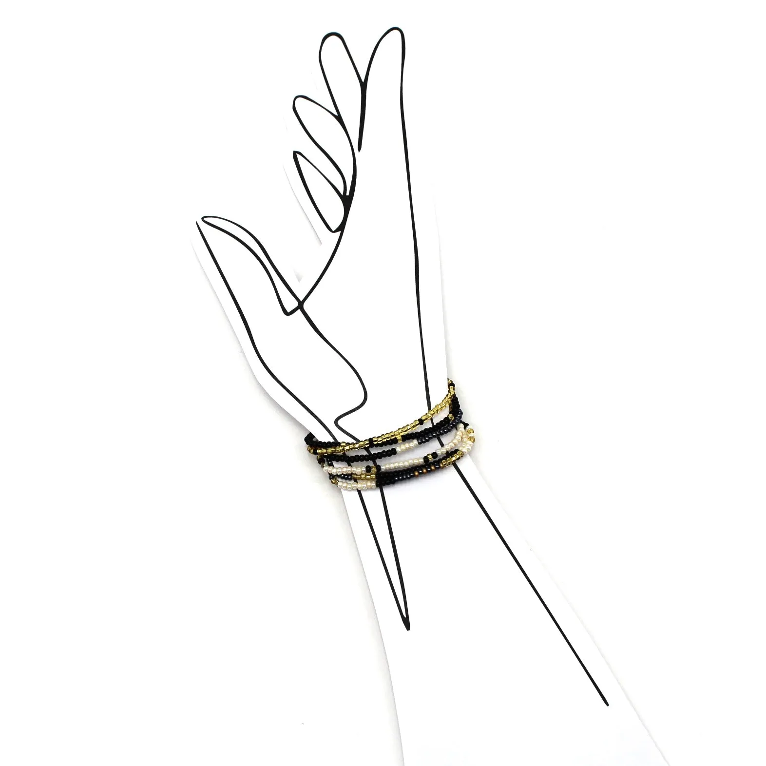 6 Strand Stretch Bracelet - PHOENIX