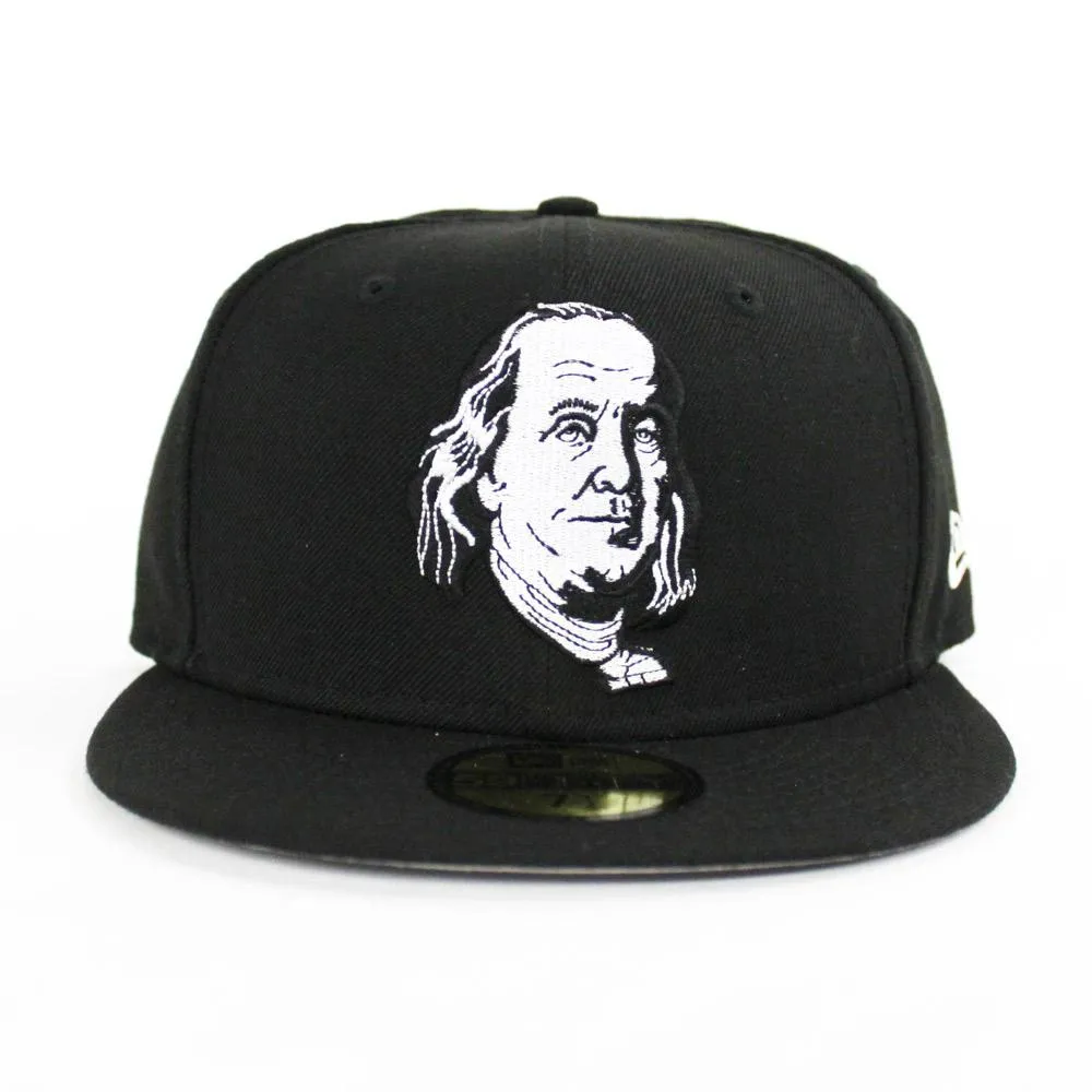 Benjamin Franklin New Era 59fifty Fitted Hat (Black Gray Under Brim)