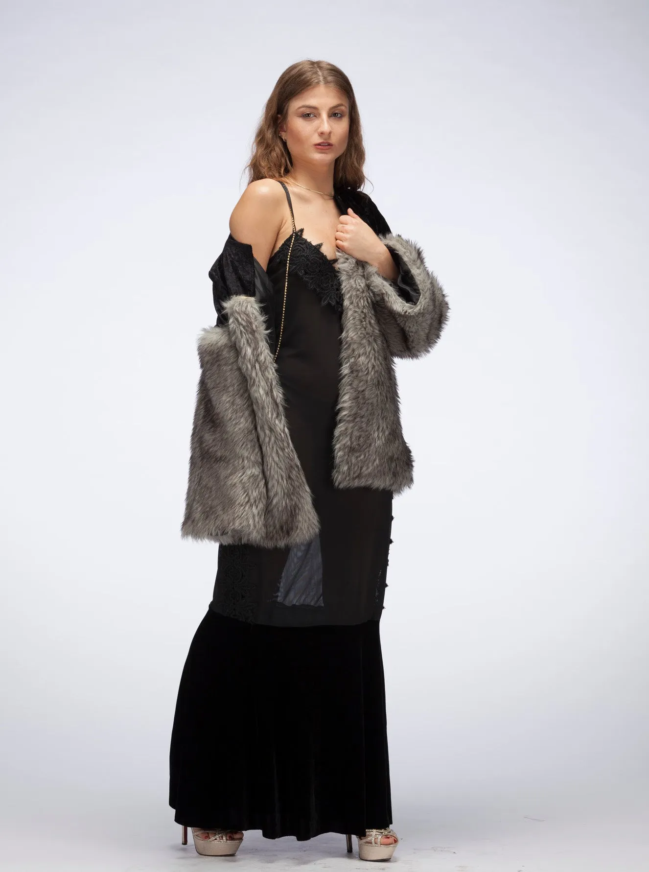 BOUJEE faux fur jacket