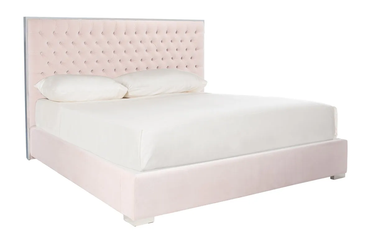 Chesterfield Upholstered Bed - Rose