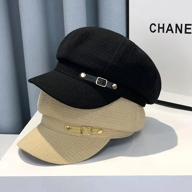 Fashion Designer Winter Women Berets Female Retro boinas Berets caps for women hats Bonnets Hats for Women Octagonal sboy Hat