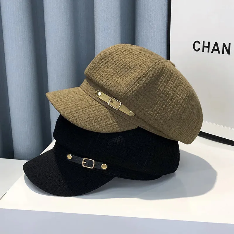 Fashion Designer Winter Women Berets Female Retro boinas Berets caps for women hats Bonnets Hats for Women Octagonal sboy Hat