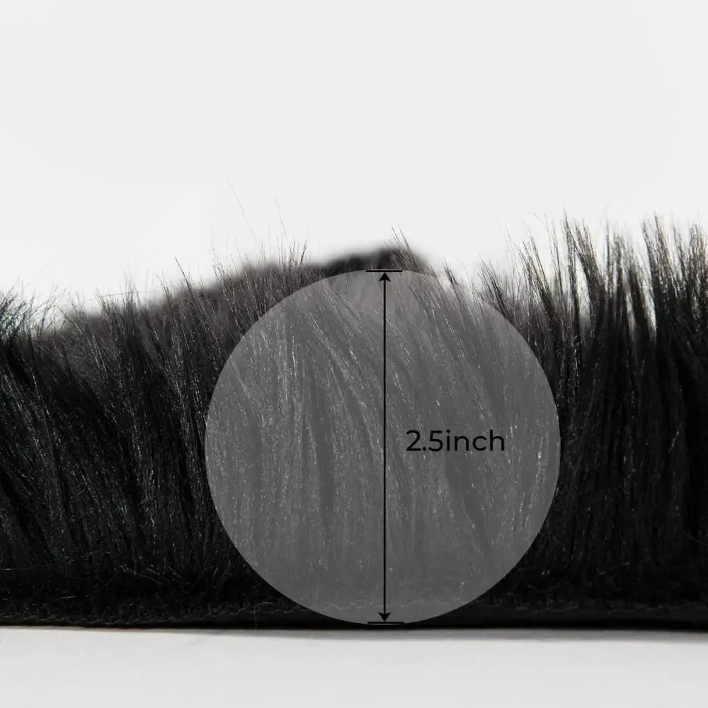Fluffy Faux Sheepskin Fur Area Rug for Living Room