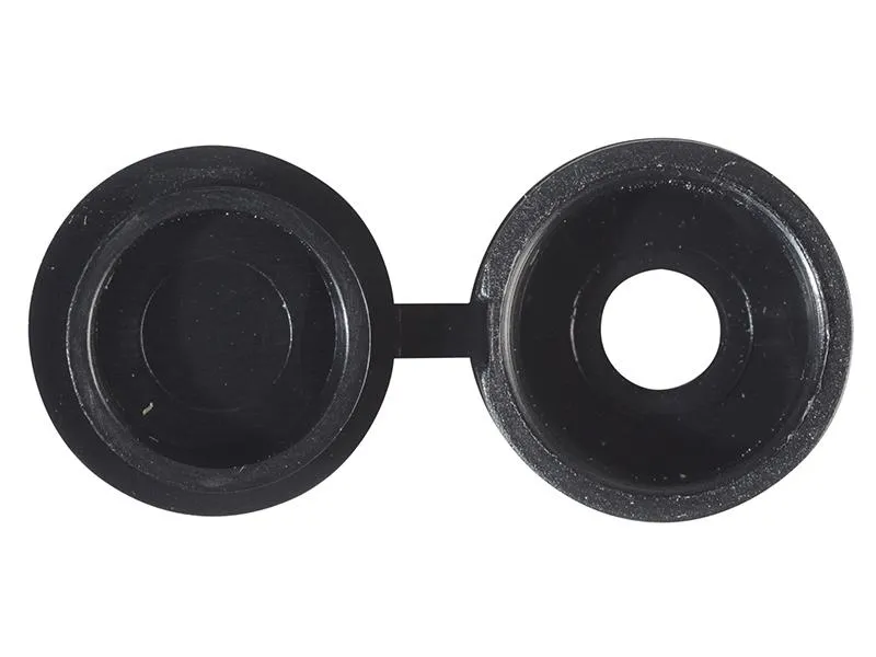 Forgefix Hinged Cover Cap Black No.10-12 Bag 100