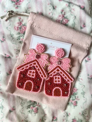 Gingerbread House Earrings