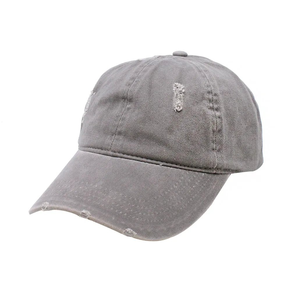 Kelly Distressed Cotton Ponyflo® Cap