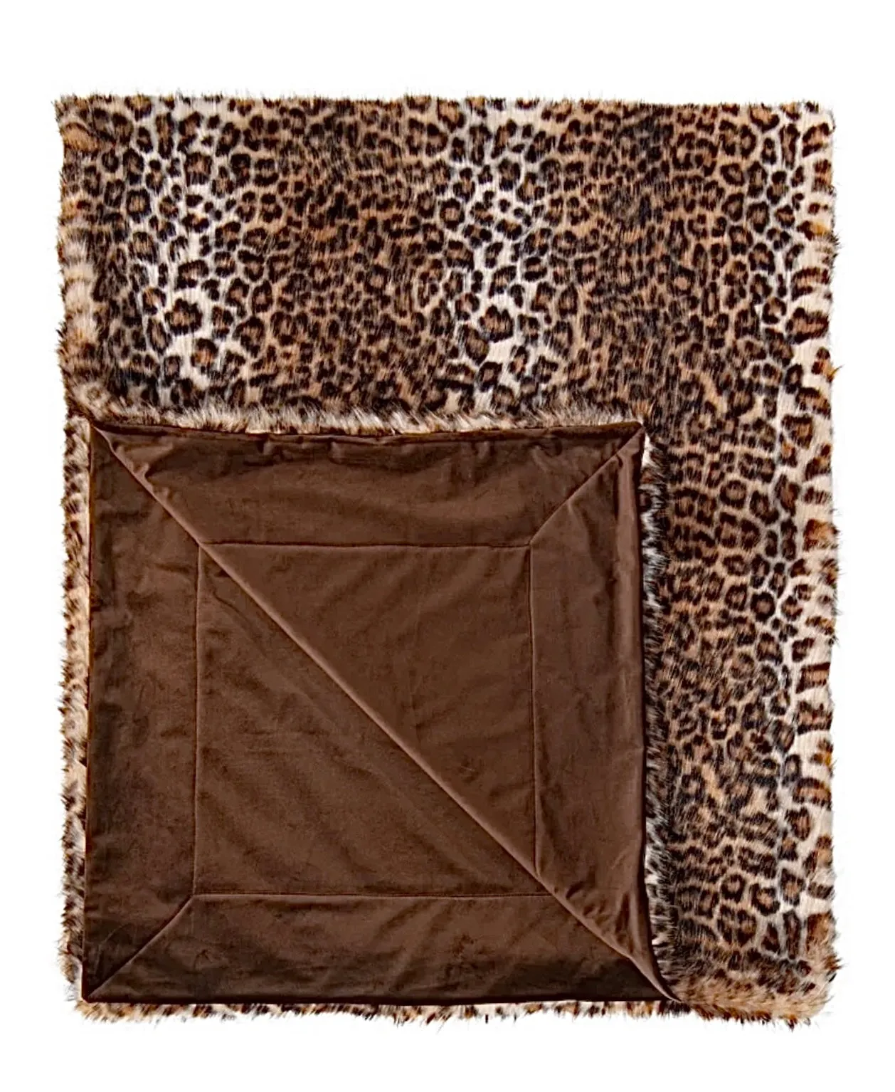 Leopard Faux Fur Throw