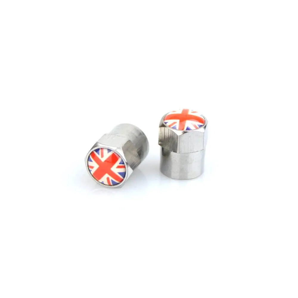 Motorcycle Tyre Valve Caps Union Jack
