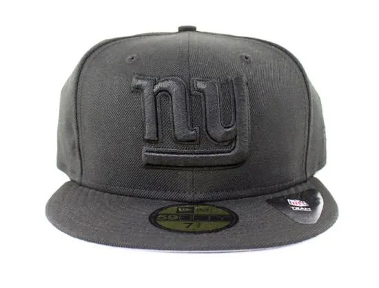New York Giants 59Fifty New Era Fitted Hat (BLACK GRAY UNDER BRIM)