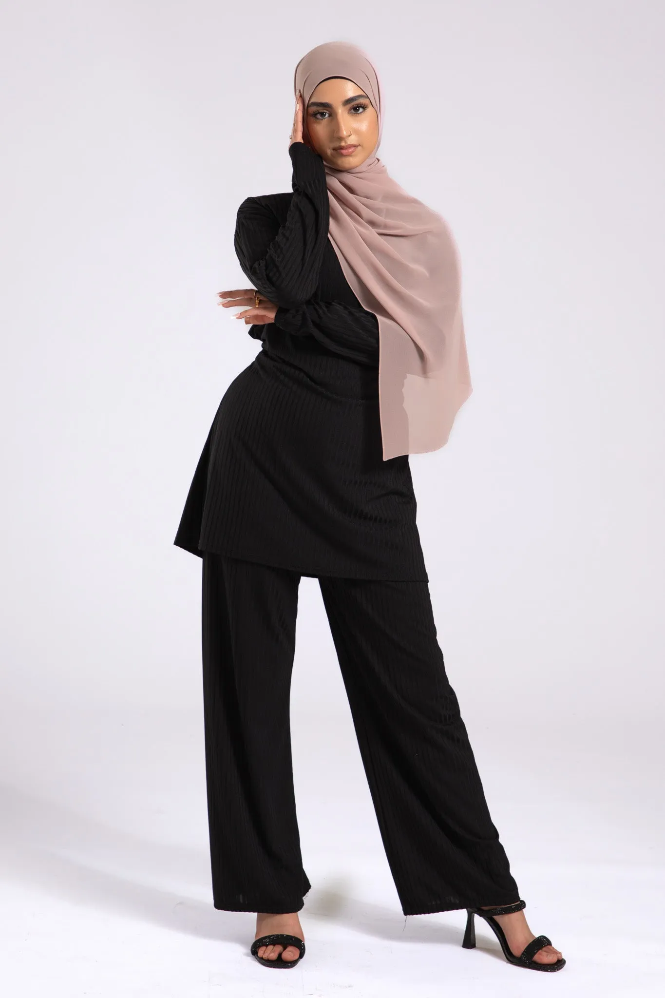 Premium Crepe Chiffon Hijab - Nude