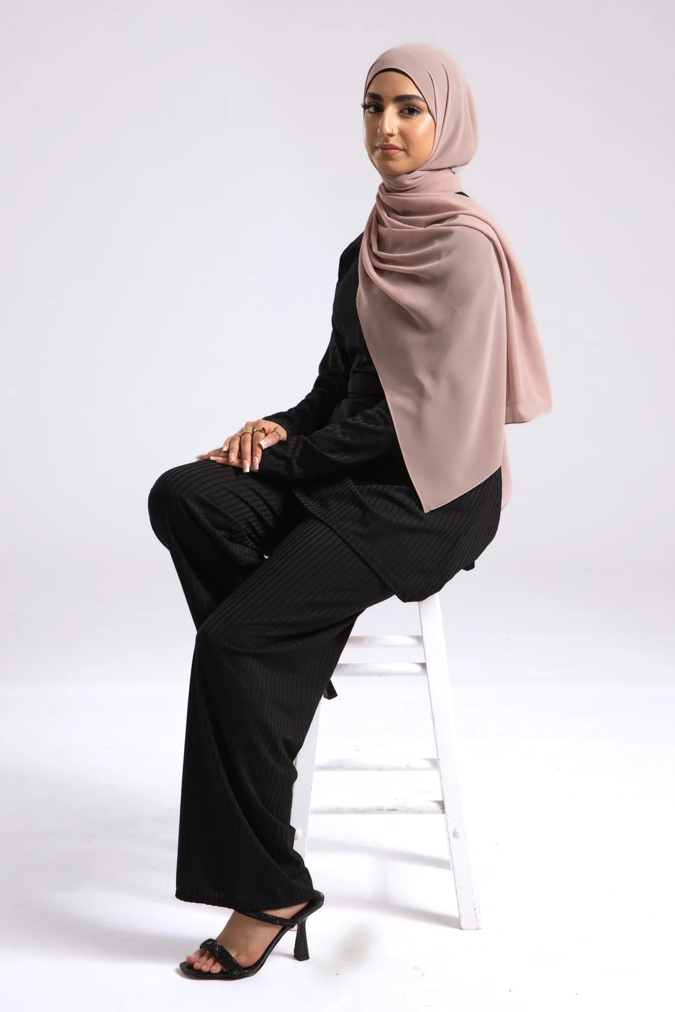 Premium Crepe Chiffon Hijab - Nude