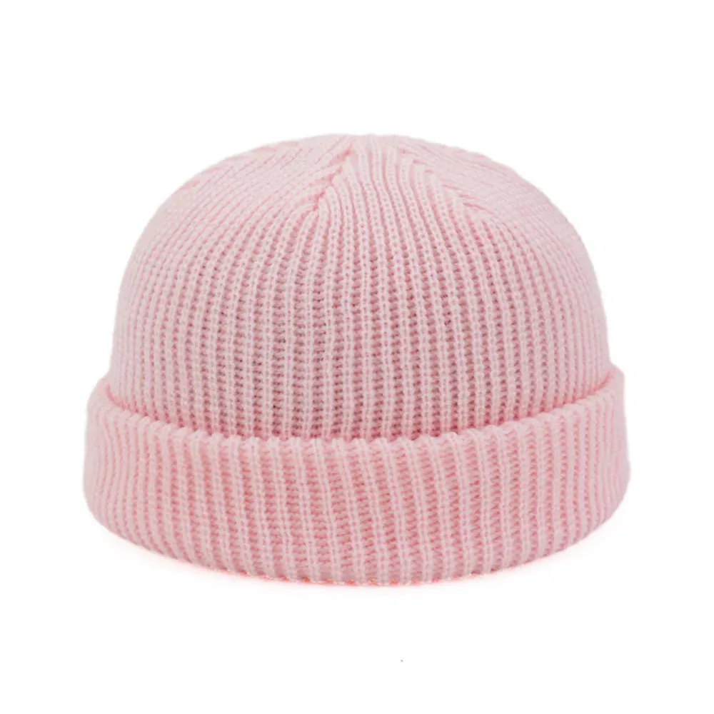 Retro Navy Beanie Knit Hat - Winter Warm Skullcap Sailor Cap