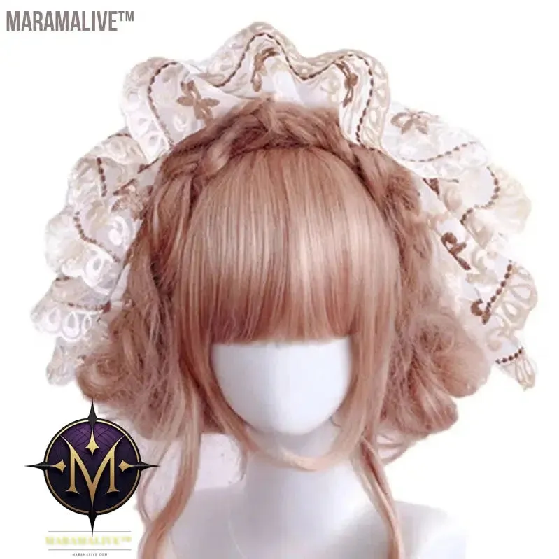 Retro Ribbon Flowers Bonnet Hat Headdress Handmade Hat for Wedding Party Gothic Victorian Party