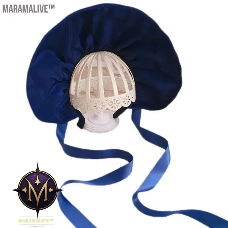 Retro Ribbon Flowers Bonnet Hat Headdress Handmade Hat for Wedding Party Gothic Victorian Party