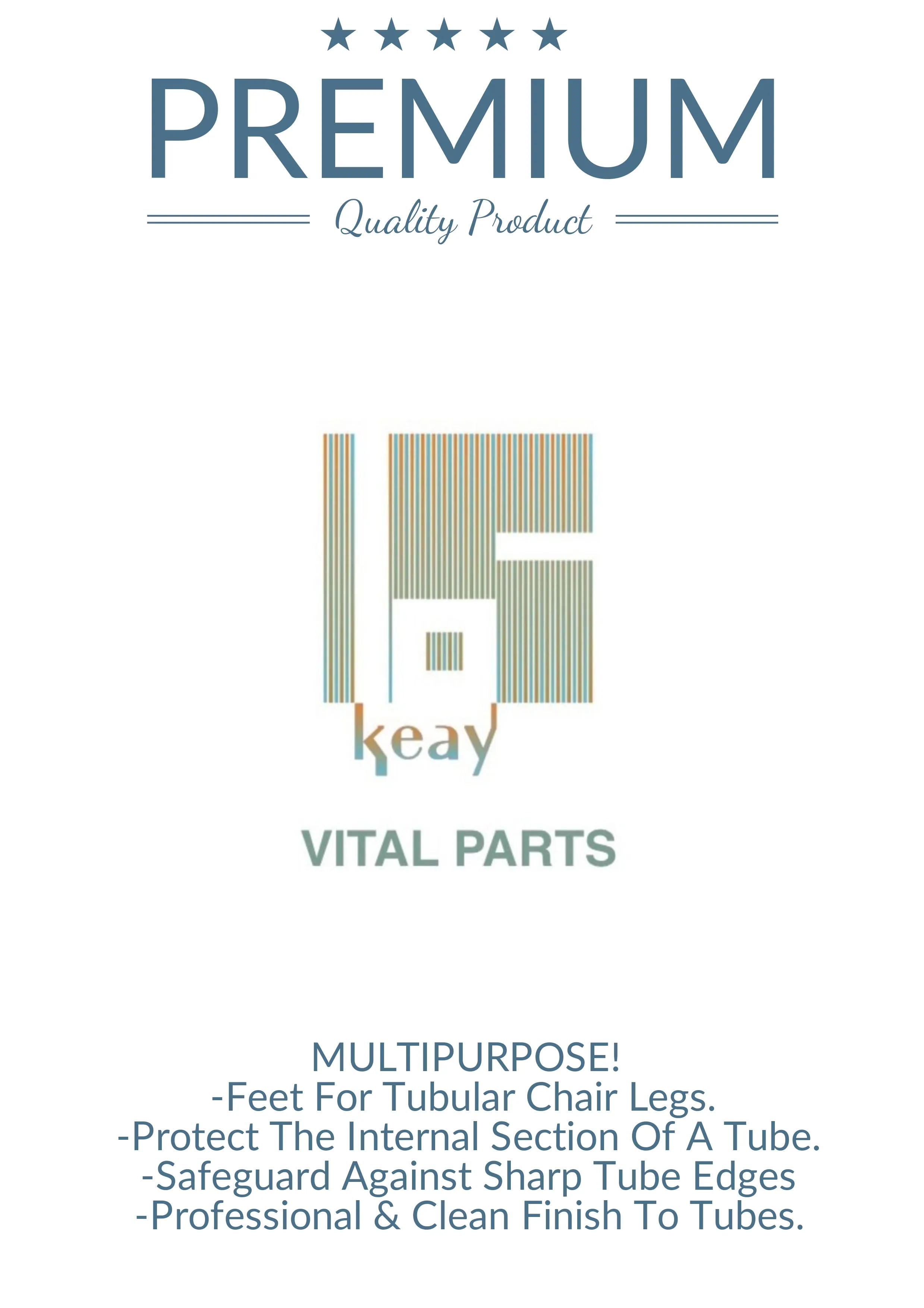 Round Tube Inserts 28mm Black | Made in Germany | Keay Vital Parts