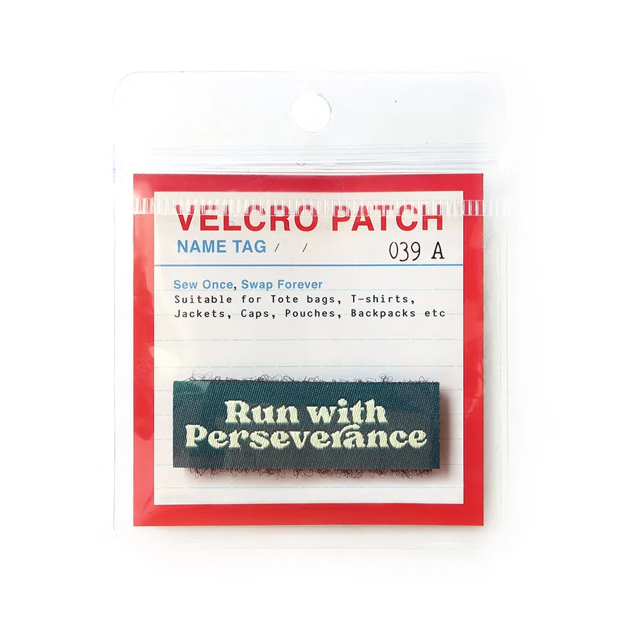 Run with Perseverance {Velcro Tag}
