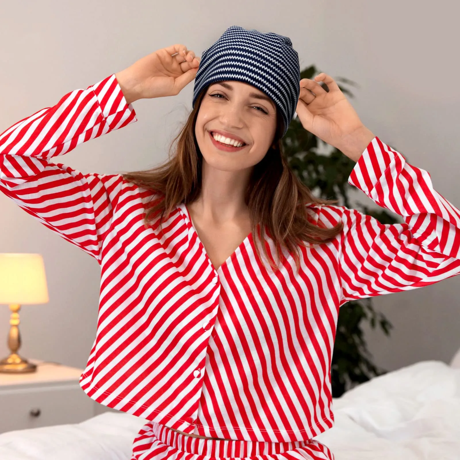 Sintege 6 Pcs Satin Lined Bonnet Sleep Cap for Women Men African Silk Soft Beanie Hair Sleep Wrap for Natural Curly Braids(Retro Patterns)