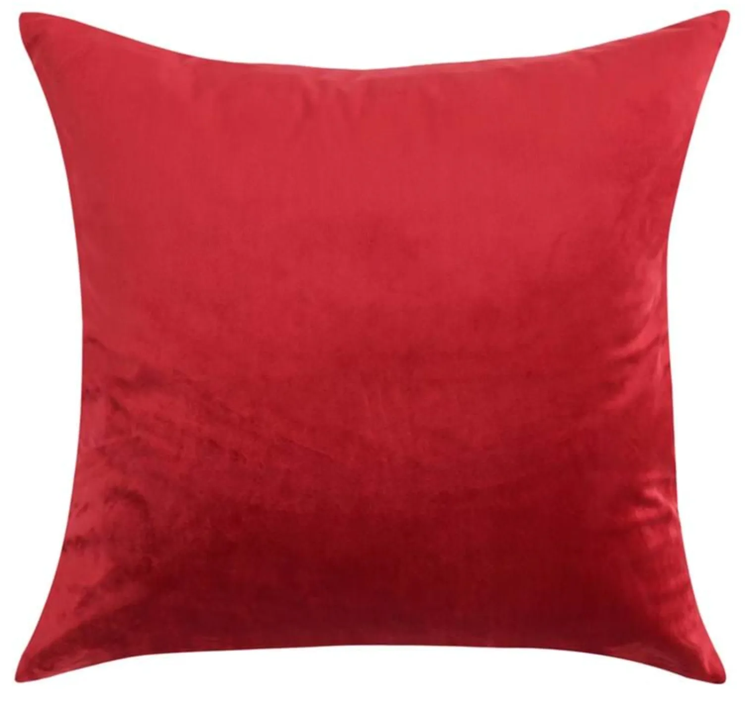 VELVET RED PILLOW 22X22