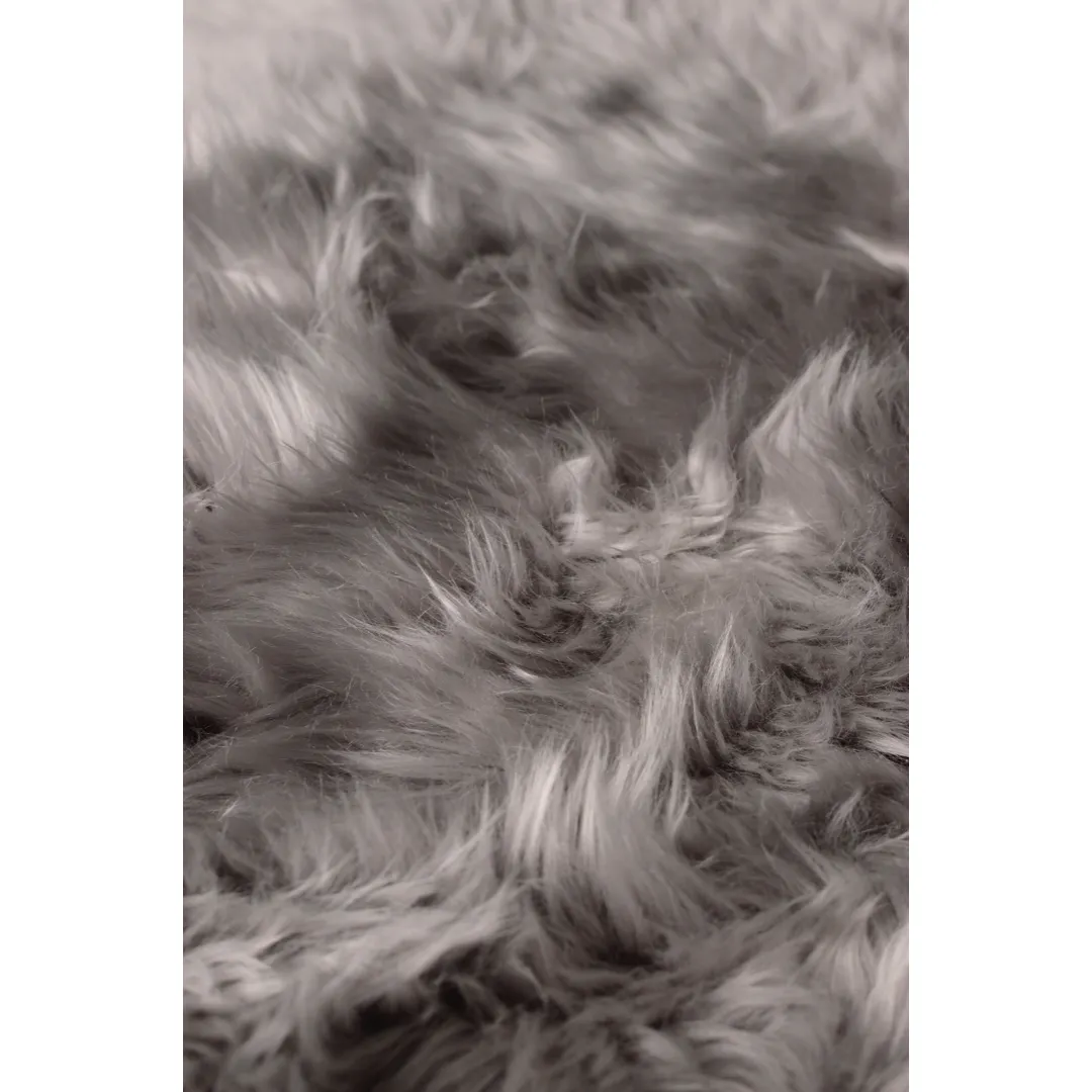 Virgin Australian Sheep Fur 12”x20” Lumbar Pillow VSF1220PLS W